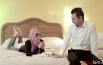 سخيف شقراء الساخنة مع صديقها.