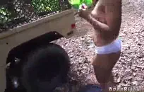 صبي أبيض سميك الملاعين له fleshlight و cums.